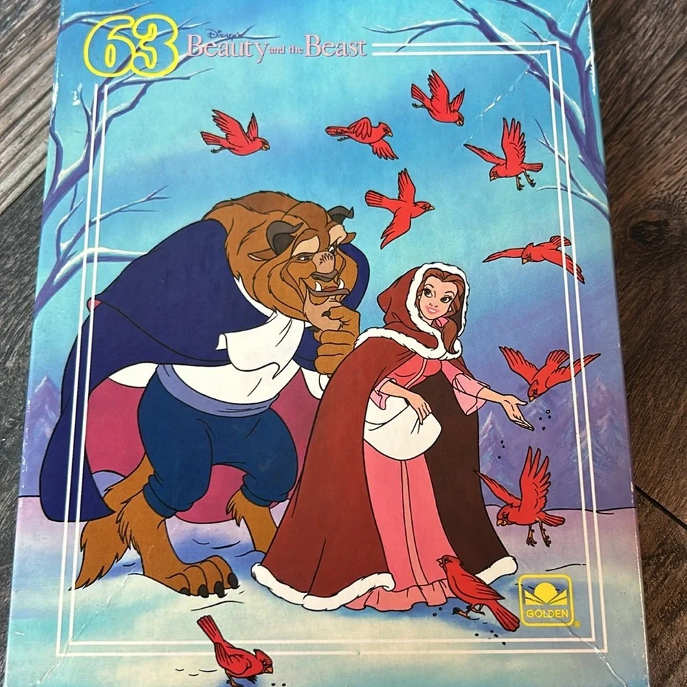 Vintage 1991 Disney Beauty and the Beast 63 Piece Puzzle Ages 4 to 7